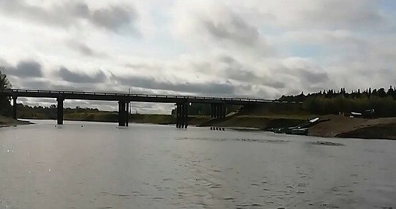 Мост через Носку в Красном Яре.